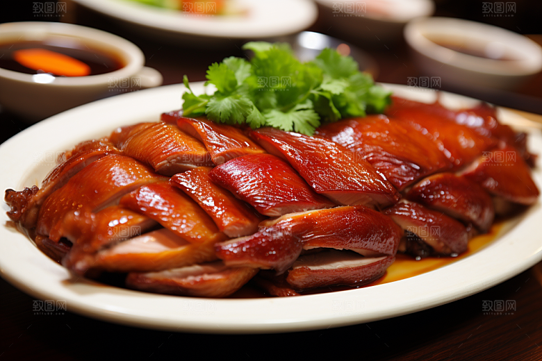 烤鸭烧鸭主菜美食素材
