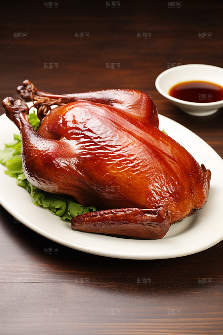 烤鸭烧鸭烧腊特色菜素材