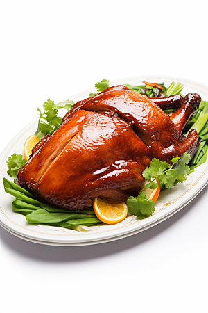 烤鸭烧鸭硬菜主菜素材