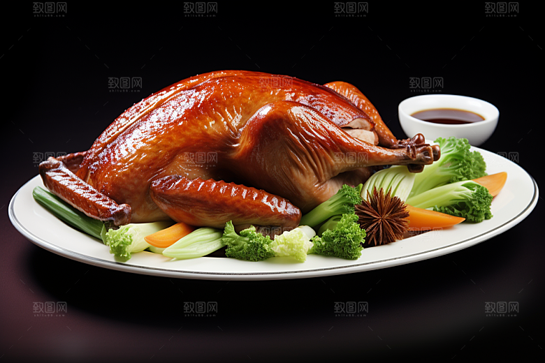 烤鸭烧鸭烧腊烧鹅素材