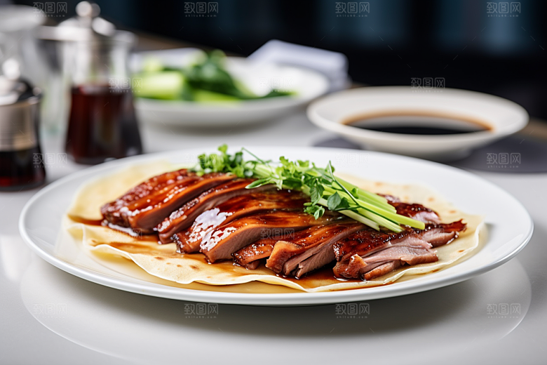 烤鸭烧鸭美食主菜素材
