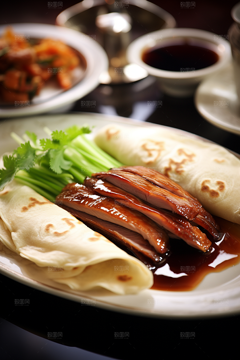 烤鸭烧鸭美味高清素材