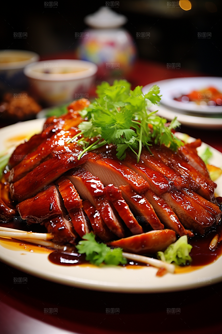 烤鸭烧鸭烧鹅美味素材