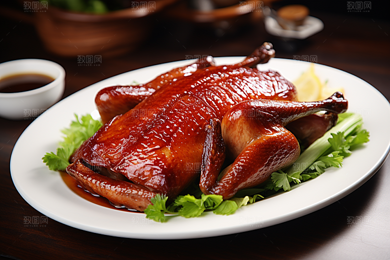 烤鸭烧鸭美味硬菜素材