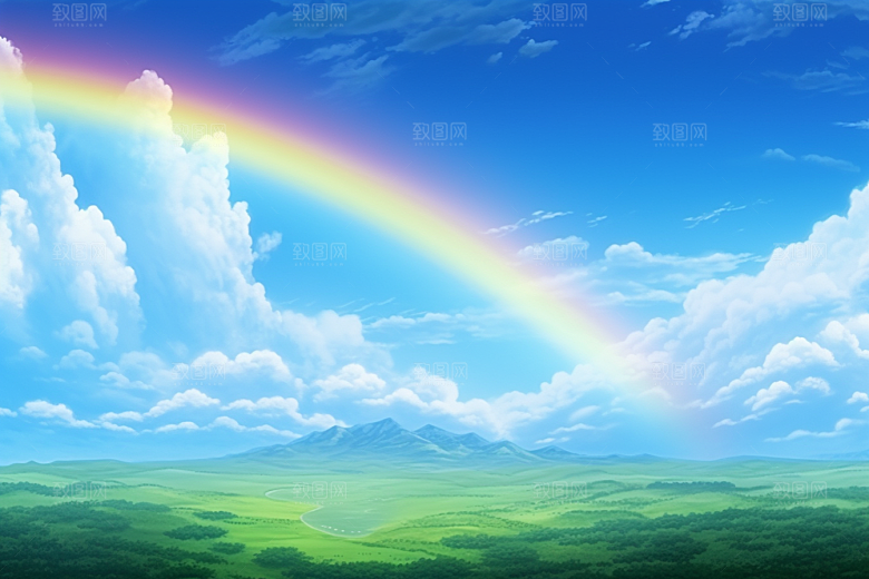 卡通彩虹高清幻想素材