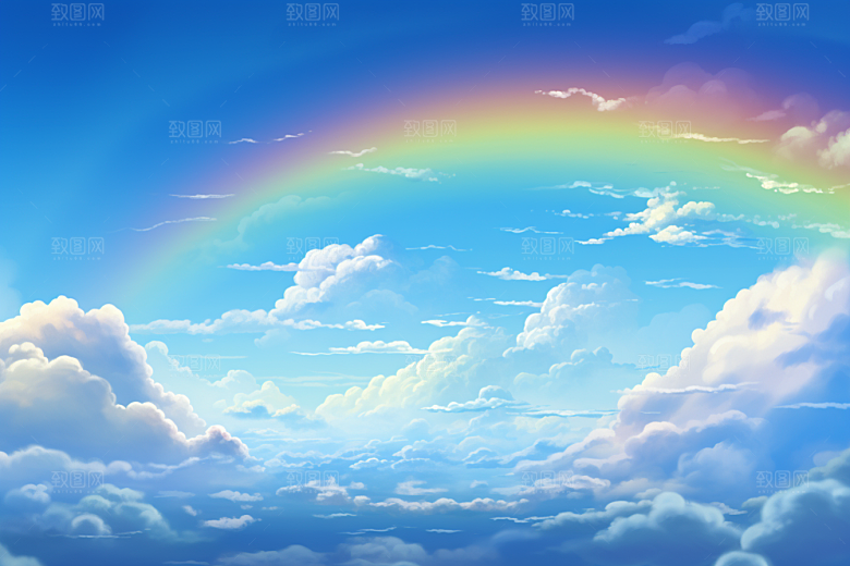 卡通彩虹可爱高清素材