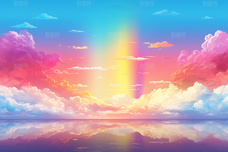 卡通彩虹高清幻想素材