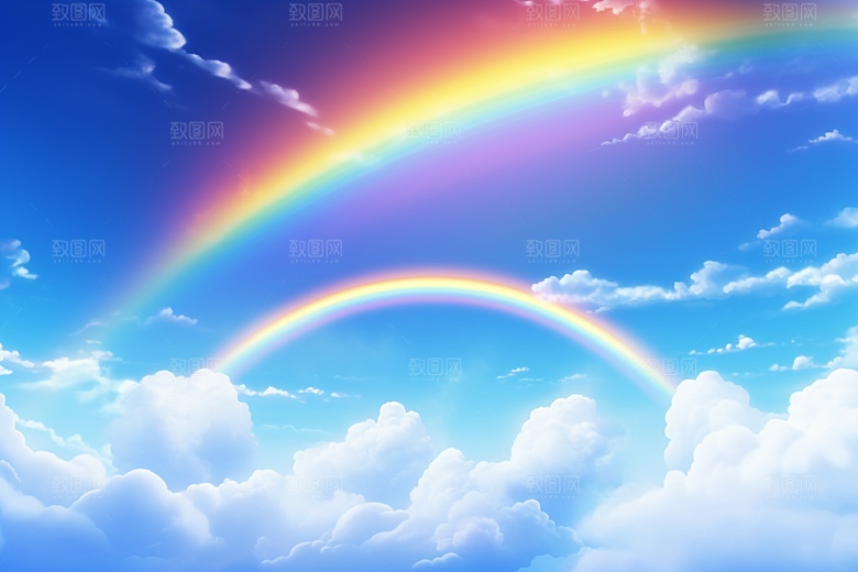 卡通彩虹童趣高清素材