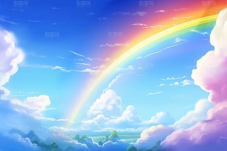 卡通彩虹高清幻想素材