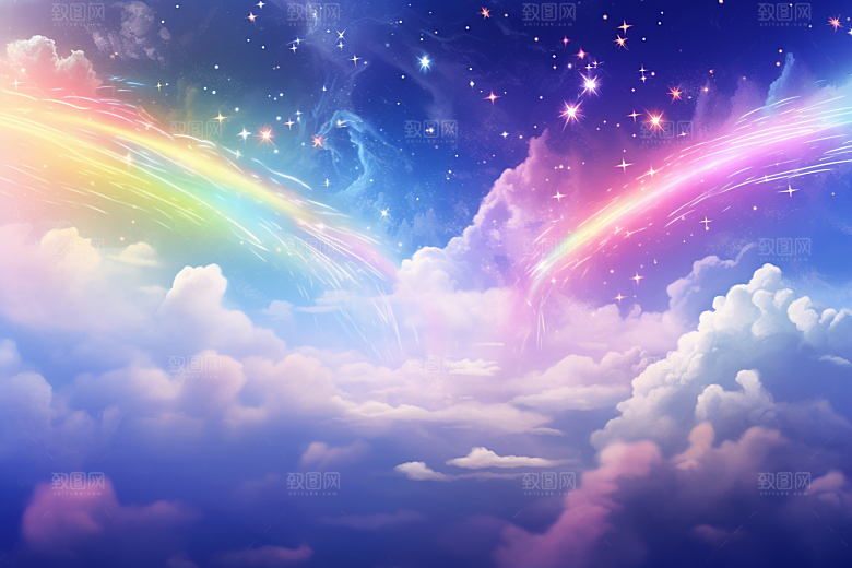 卡通彩虹高清幻想素材