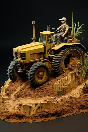 卡通科技农业多巴胺3D模型