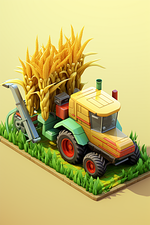 卡通科技农业3D科研模型