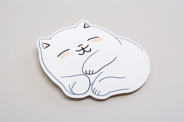 卡通猫咪插画可爱贴纸
