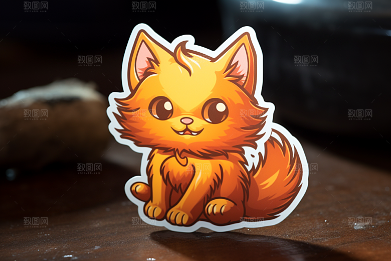 卡通猫咪宠物可爱贴纸