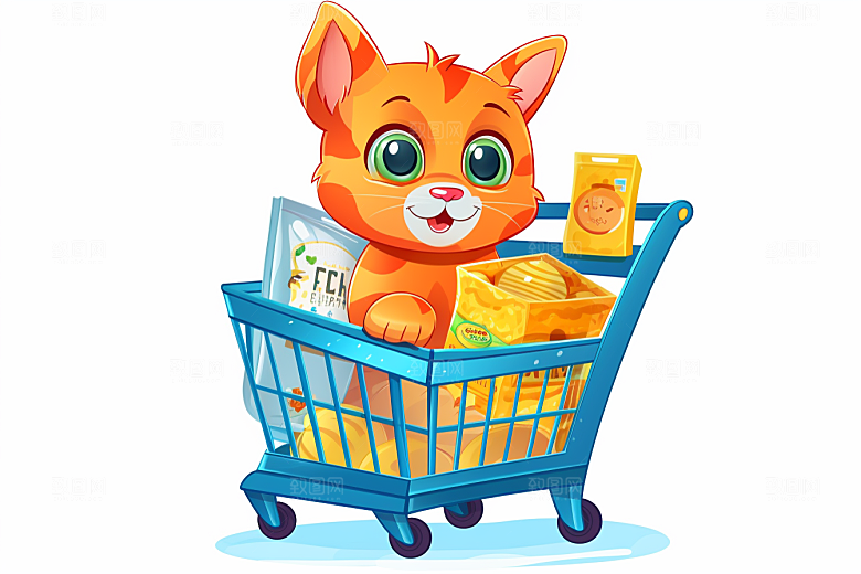 卡通猫咪可爱高清贴纸