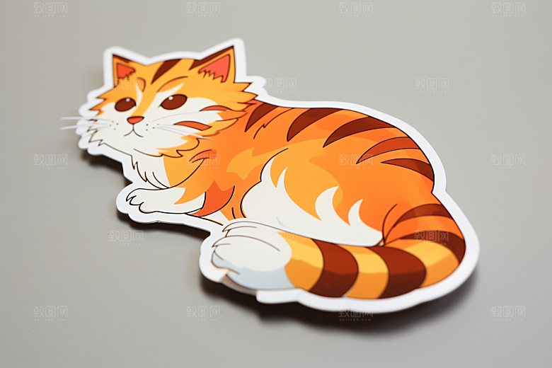 卡通猫咪高清可爱贴纸