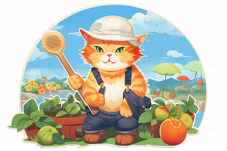 卡通猫咪可爱宠物贴纸