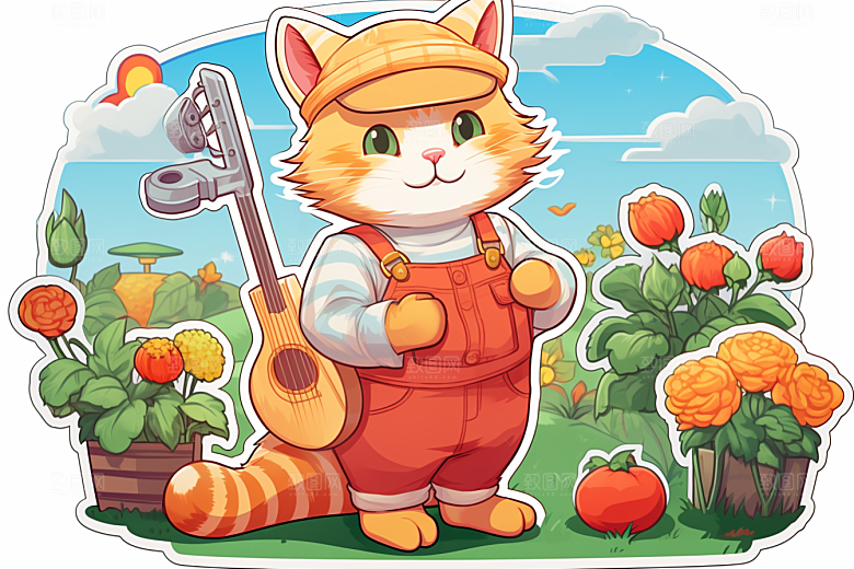 卡通猫咪小猫可爱贴纸