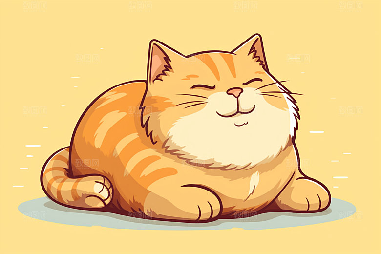 卡通猫咪高清可爱贴纸