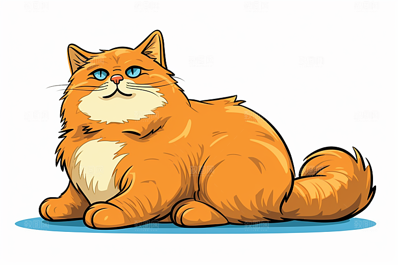 卡通猫咪可爱插画贴纸
