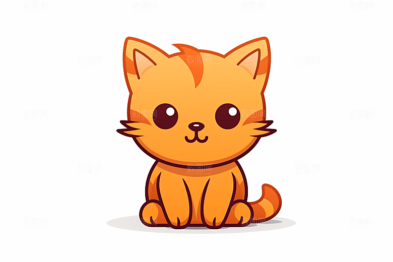 卡通猫咪高清插画贴纸