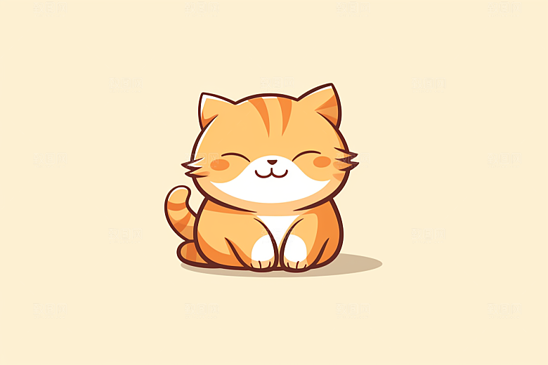 卡通猫咪高清小猫贴纸