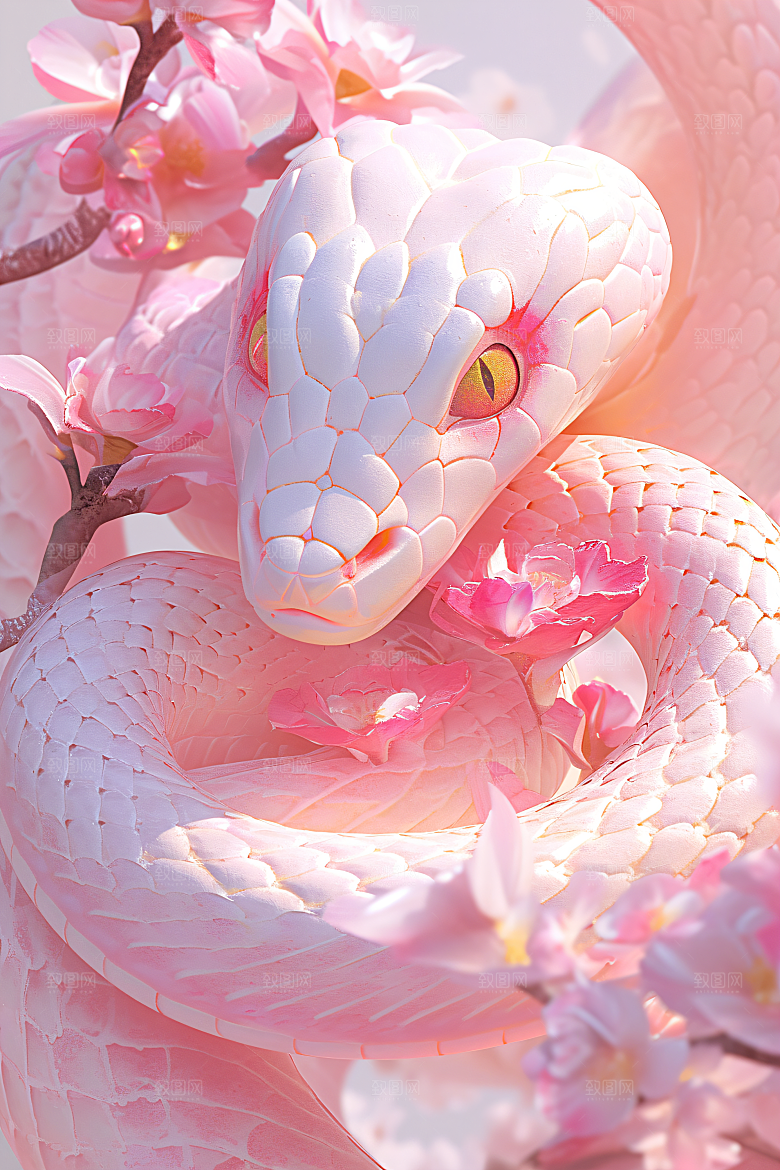 卡通蛇立体拟人蛇模型