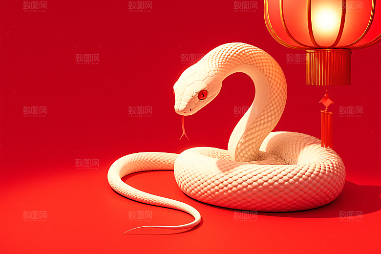 卡通蛇C4D高清模型