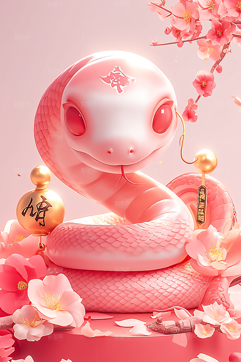 卡通蛇3D高清模型