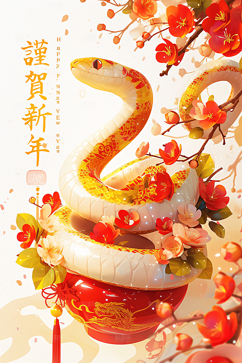 卡通蛇C4D立体模型