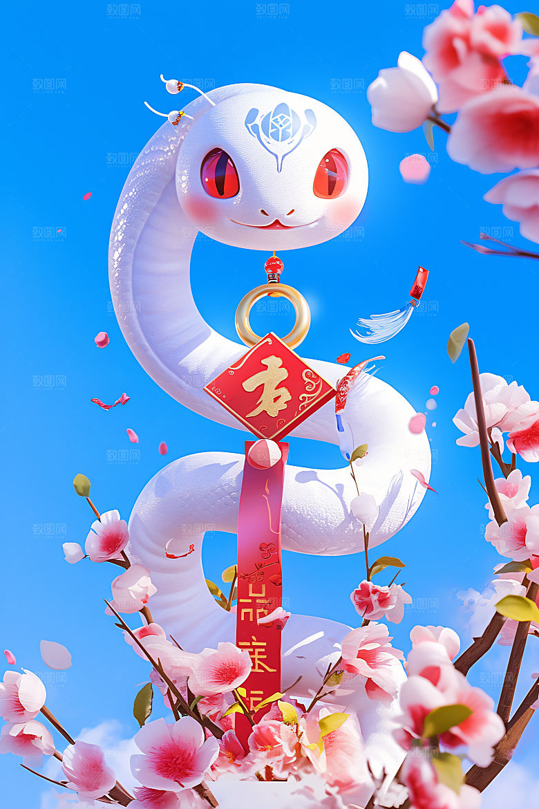 卡通蛇IPC4D模型