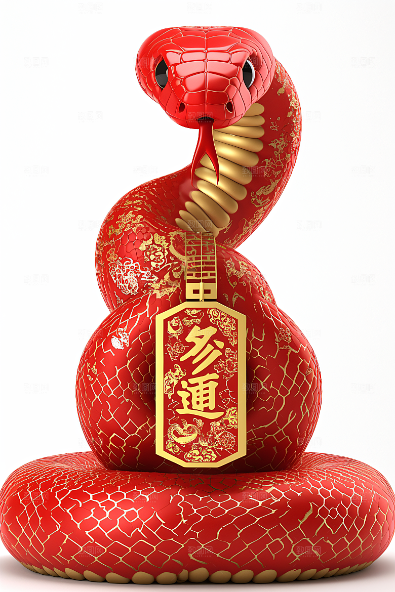 卡通蛇3D可爱模型