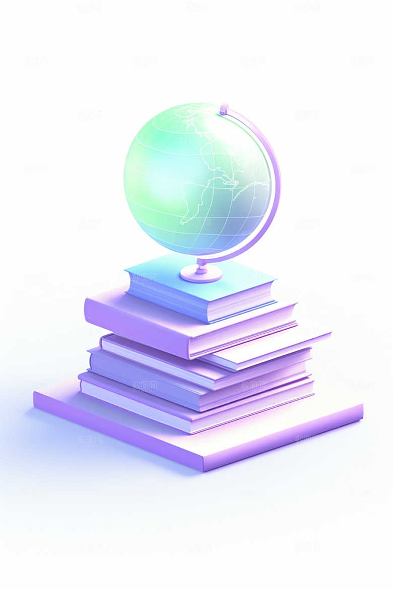 卡通文具上学开学效果图