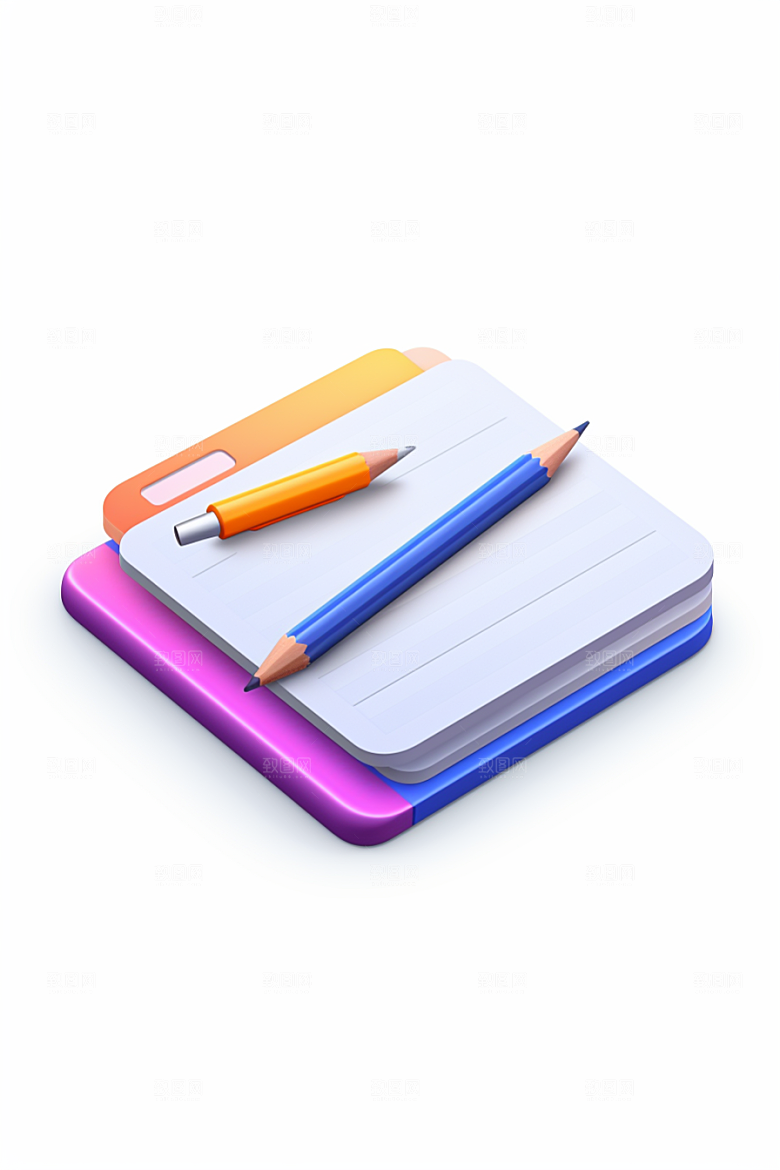 卡通文具学具上学效果图