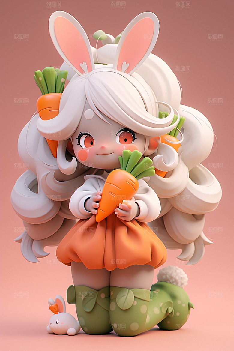 3D甜酷女孩少女形象模型