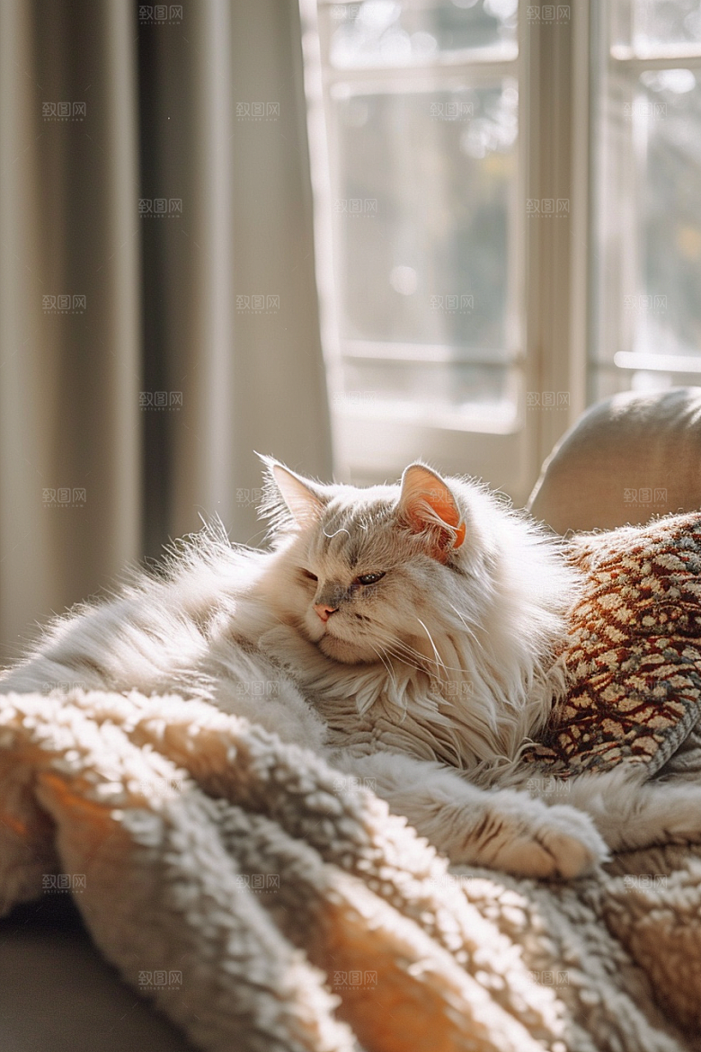 可爱布偶猫品种猫仙女猫摄影图