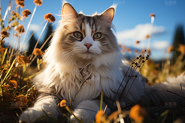 可爱布偶猫宠物动物摄影图