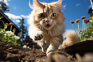 可爱布偶猫优雅宠物摄影图