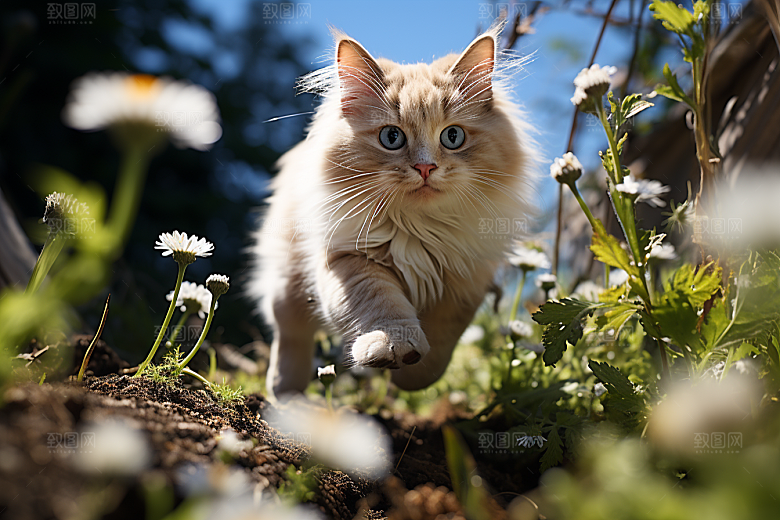 可爱布偶猫长毛猫品种猫摄影图