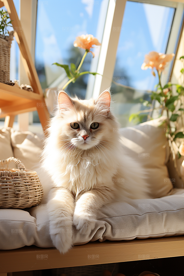 可爱布偶猫仙女猫动物摄影图