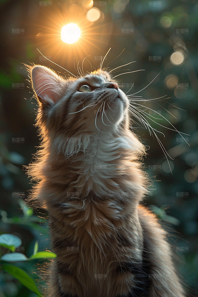 可爱布偶猫长毛猫优雅摄影图