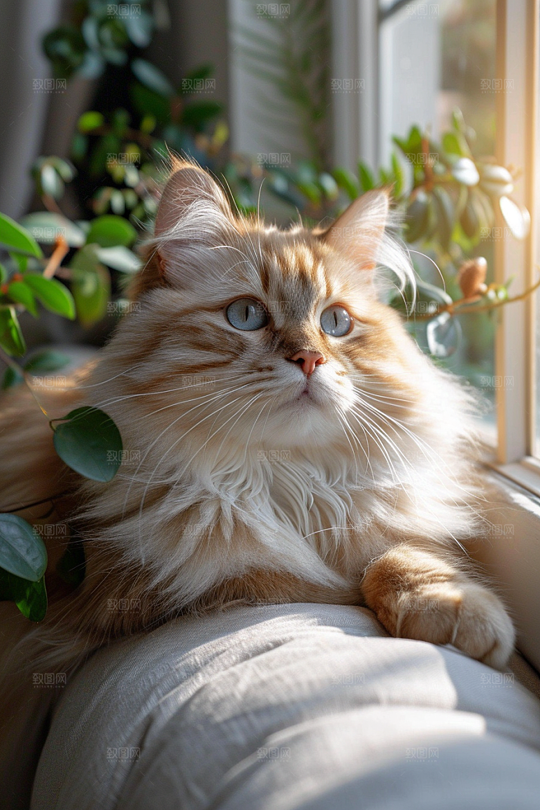 可爱布偶猫动物优雅摄影图