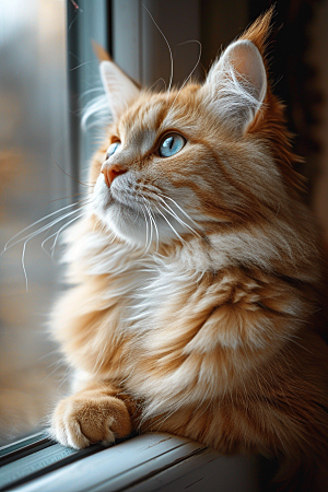 可爱布偶猫优雅动物摄影图