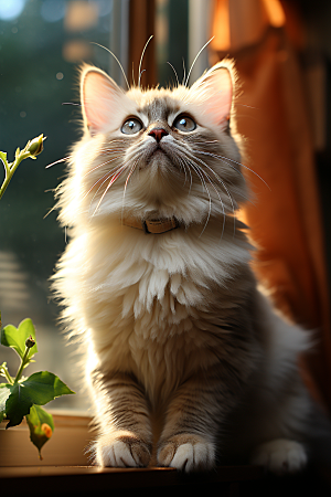 可爱布偶猫仙女猫动物摄影图