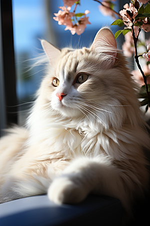 可爱布偶猫高清仙女猫摄影图