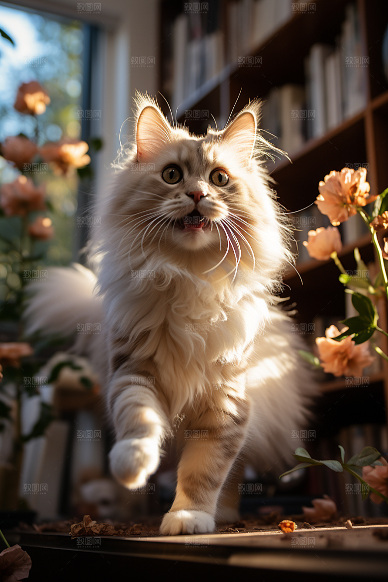 可爱布偶猫长毛猫高清摄影图