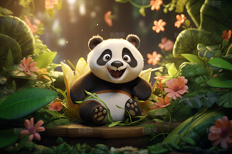 可爱动物童话高清模型