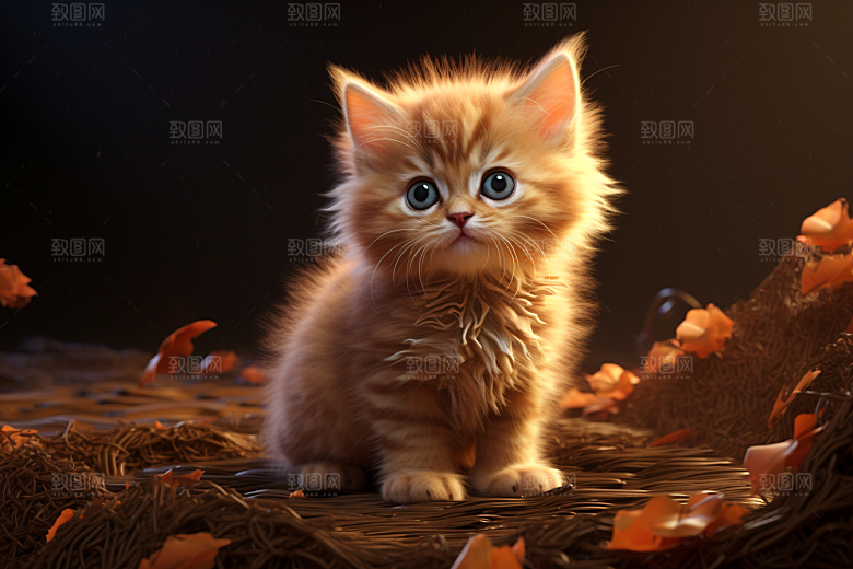 可爱动物3D童趣模型