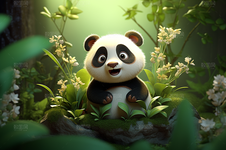 可爱动物立体动画模型