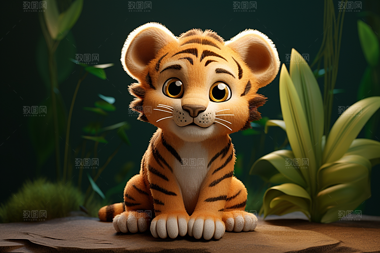 可爱动物童话3D模型